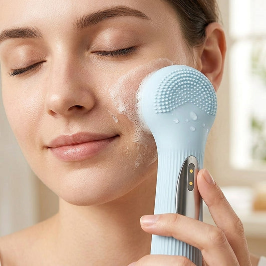 Double-Sided Heated Silicone Facial Cleanser